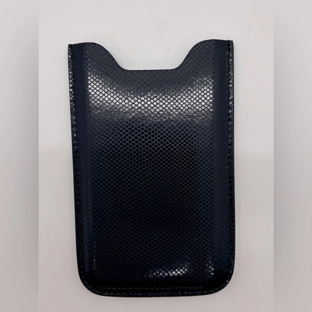 Montblanc Black Leather Phone Case